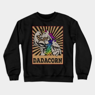 Dadacorn T Shirt Unicorn Muscle Dad - Baby Fathers Day Gift Crewneck Sweatshirt